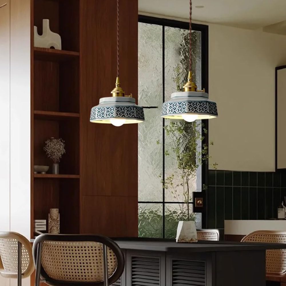 Suspension vintage en céramique GALENA